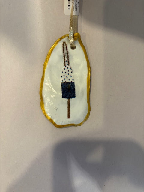 Gold Oyster Shell Ornament