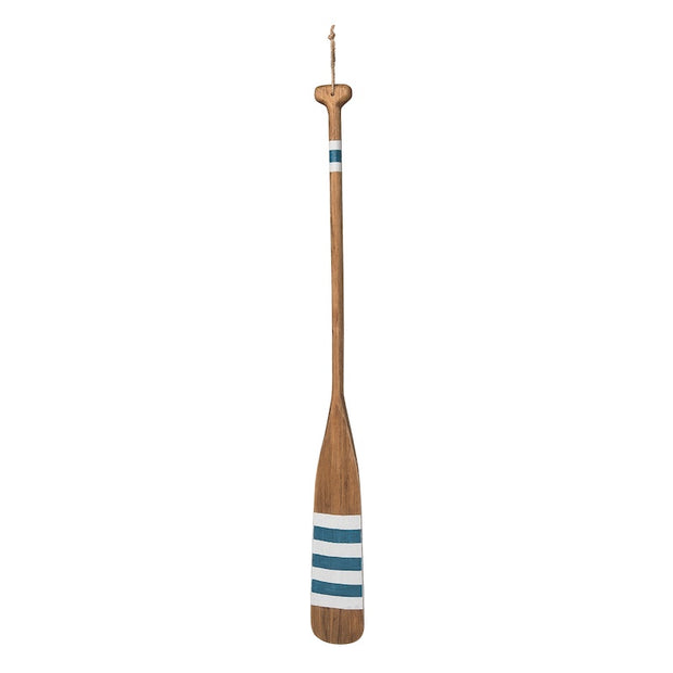 Striped Wood Oar Wall Decoration