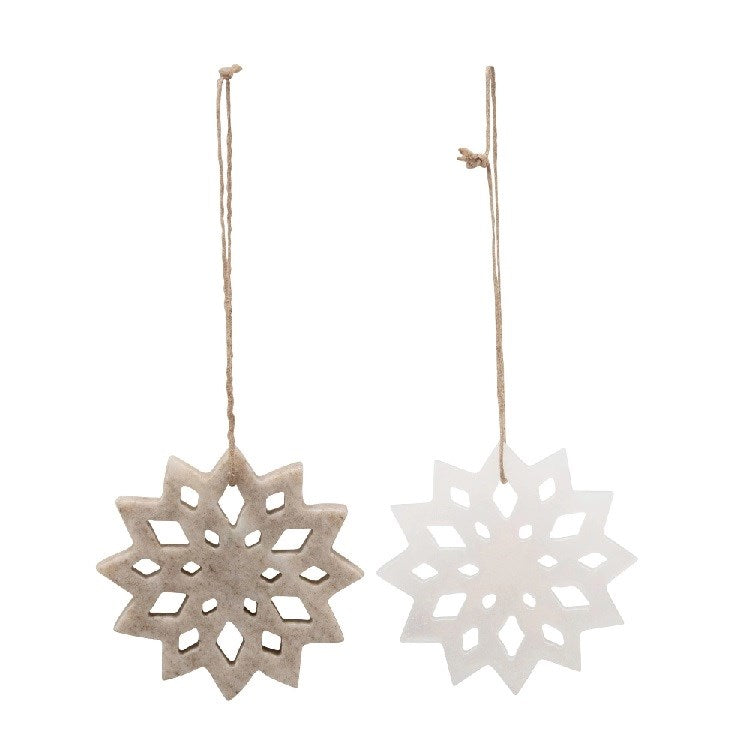 Stone Snowflake Ornament