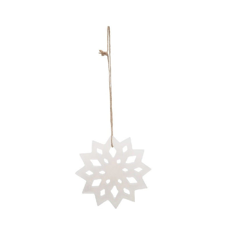 Stone Snowflake Ornament